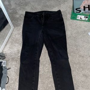 American Eagle The Dream Jean Black Jeggings - Size 6 Short